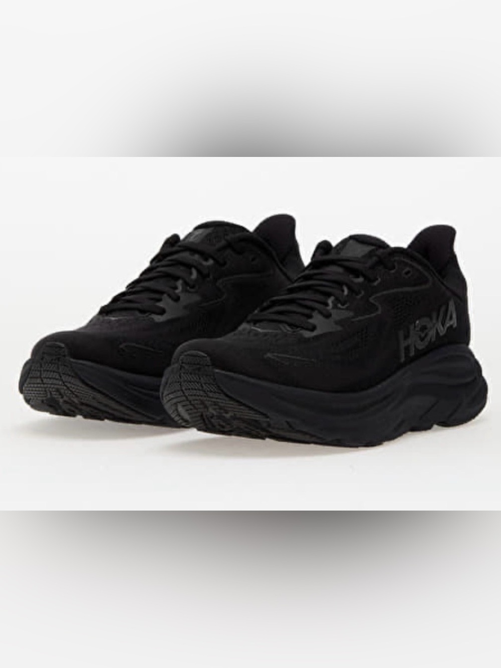 HOKA women's Clifton 10, Black/Black US size 10 new